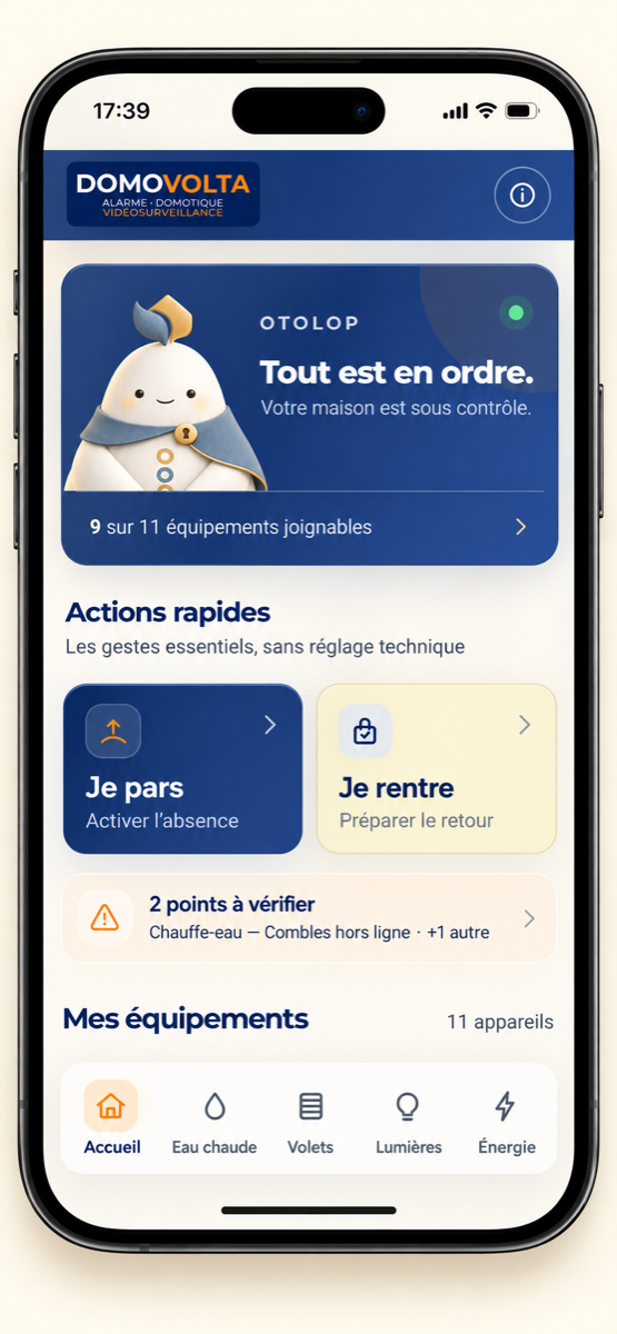 Aperçu de l’application mobile OTOLOP